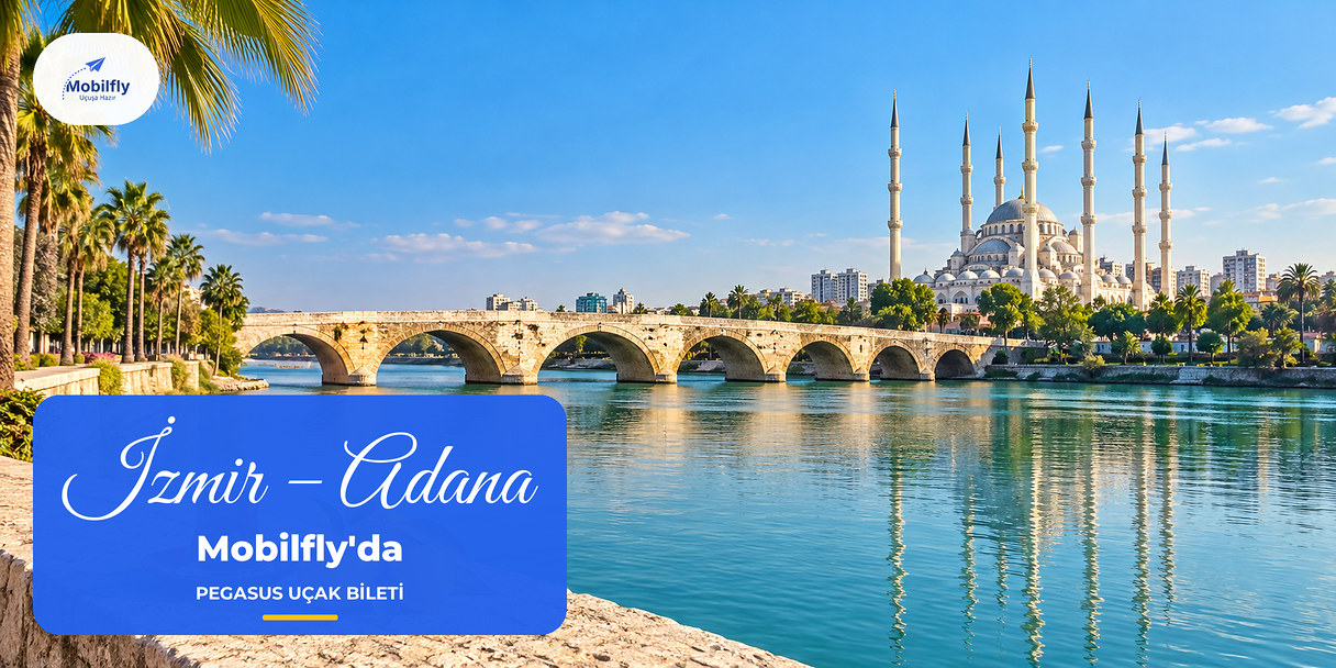 Seyhan Nehri üzerindeki Taşköprü ve Sabancı Merkez Camii, Adana