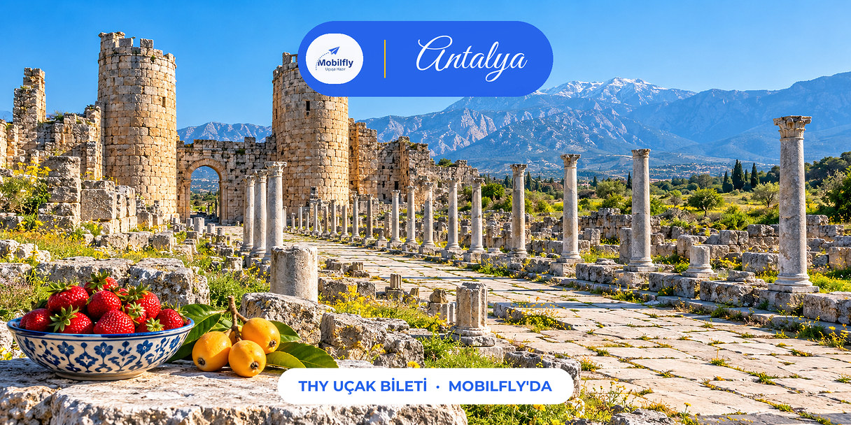 Perge antik kentinin kuleli kapısı ve sütunlu caddesi, Antalya