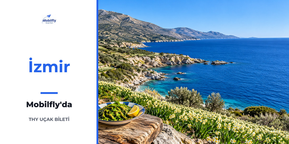 Karaburun yarımadasında denize inen nergis tarlaları, İzmir